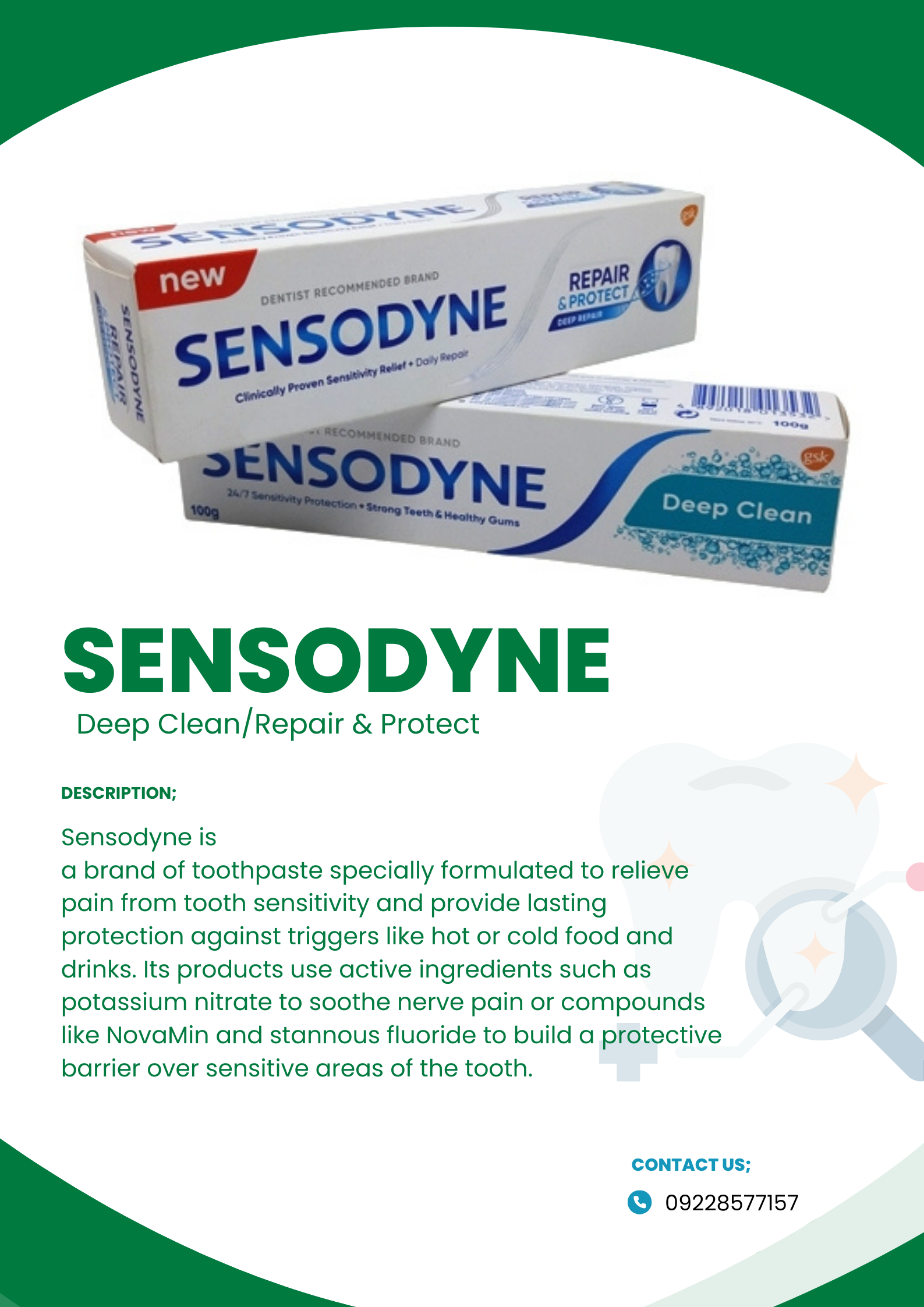 SENSODYNE (Deep Clean/Repair and Protect) SENSODYNE (Deep Clean/Repair and Protect)